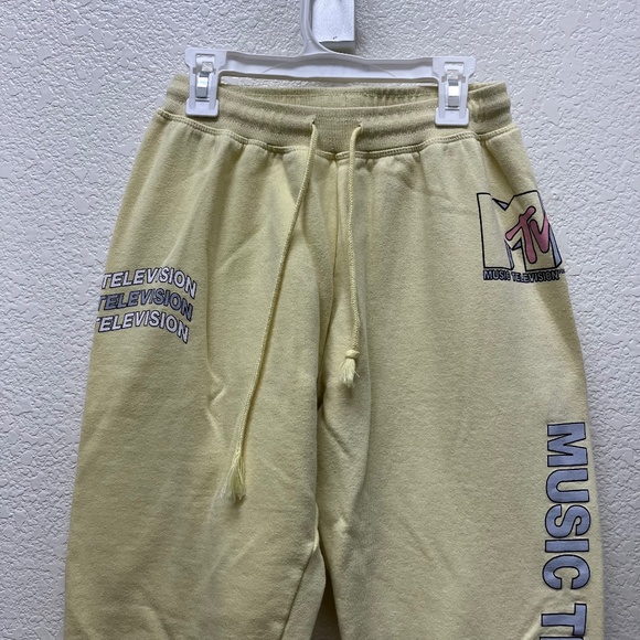 Yellow MTV Sweatpants - Picture 1 of 9